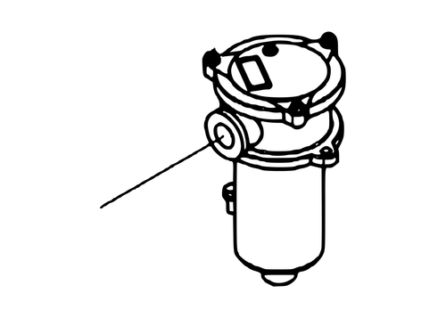 Vulcan 810 Power Tilt Immersion Filter Assembly part 9018399 - parts manual drawing