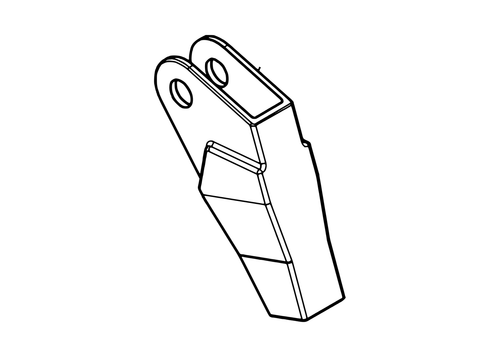 Vulcan 810 Power Tilt Cable Guide Casting part 852060100 - parts manual drawing