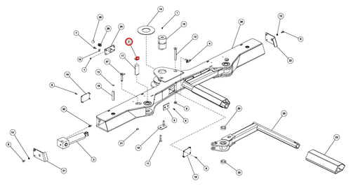 Vulcan 812 crossbar assembly diagram showing part 0301959 at item 2
