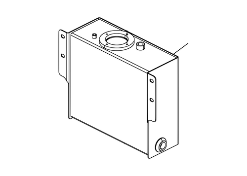Vulcan 812 Hydraulic Tank Weldment, Narrow part 0807895 - parts manual drawing