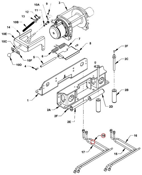 Century Series 10 Gen 2 S12 G2 Warn Fluid Tube-Long - where