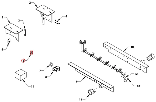 Century Series 10 Gen 2 2017 F550 E-Brake Cable Bracket - where