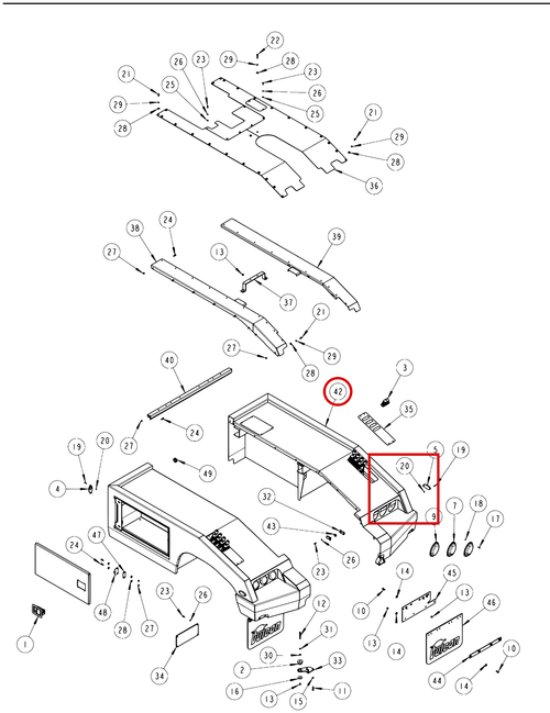 Vulcan 804 RH C.s. Body Weldment - where it fits