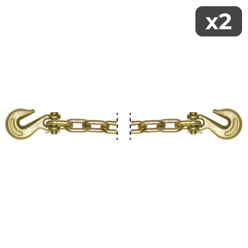 3/8" Binder Safety Chain - 10 ft (2-Pack)