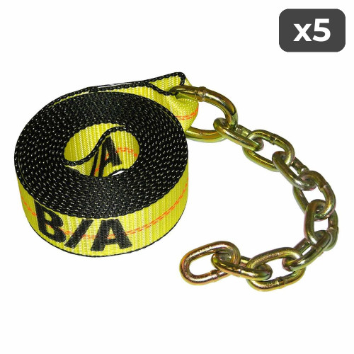 2-Inch Chain Strap - 18 ft (5-Pack)