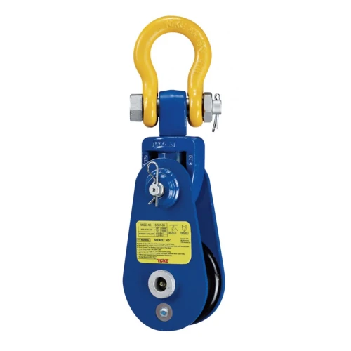 Yoke Snatch Block With Shackle - 4"