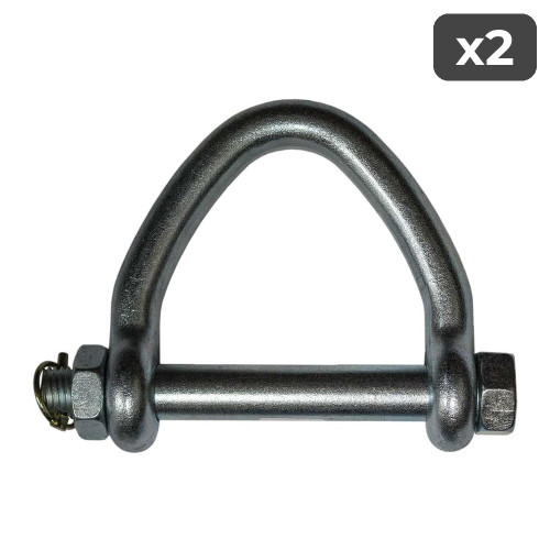 4" Bolt Style Web Shackle (2-Pack)