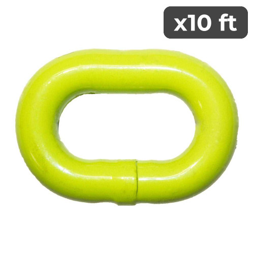 3/8" Grade 100 Hi-Viz Bulk Chain (10 ft)