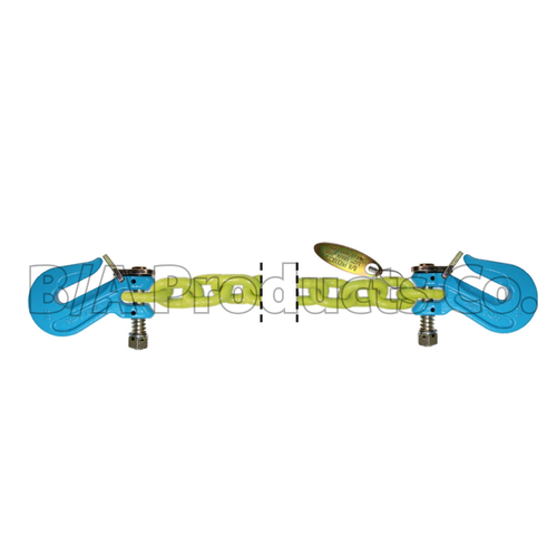 3/8" x 20' Grade 100 Twist Lock Non-Cradle Grab Hook Hi-Viz Chain