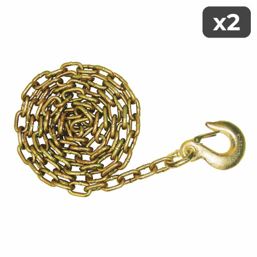 5/16" x 10' Eye Slip Hook Chain (2-Pack)