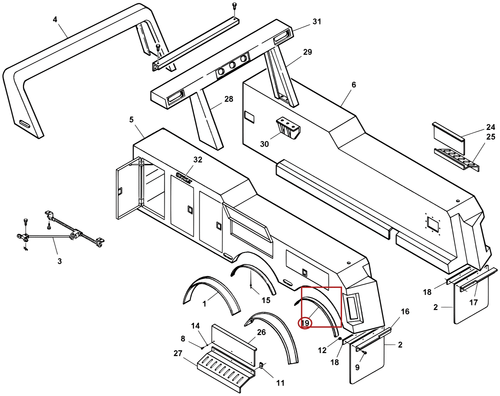 Challenger CH-45 Retaining Strip, Fender - where it fits