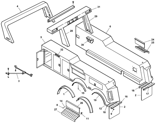Challenger CH-45 Mounting Plate - diagram