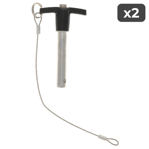 5/8" x 3" T-Pin w/Lanyard (2-Pack)