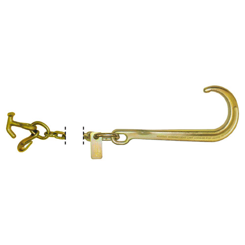 5/16" x 10' Grade 70 Grab, Hammerhead T-J Combo, & 15" Classic Style J Hook Chain