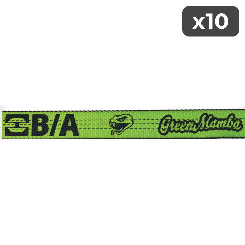 Green Mamba 2" x 10' D-Ring Wheel Lift Strap (10-Pack)