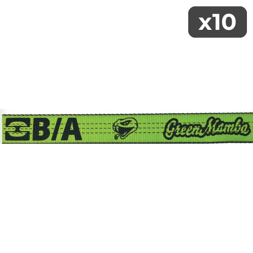 Green Mamba Sewn-Eye Short Strap For 8-Point Tie-Down System (10-Pack)