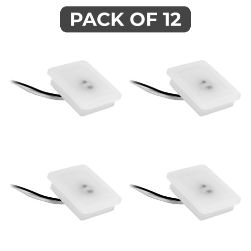 TowMate ENDCAP-C-ML Clear Lighted End Cap for TM2, TM21, TL31, TL48, TM360 (12-Pack)