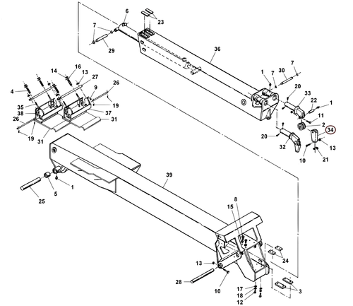 Challenger CH-45 Cable Guide - where it fits