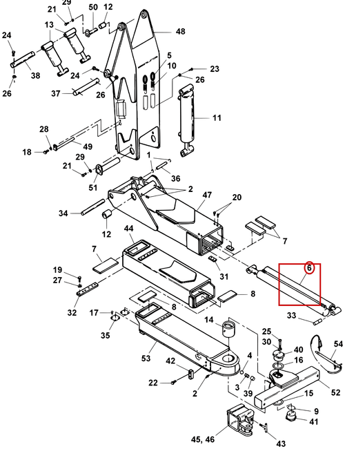 Challenger CH-45 Cylinder, Boom Extension - where it fits