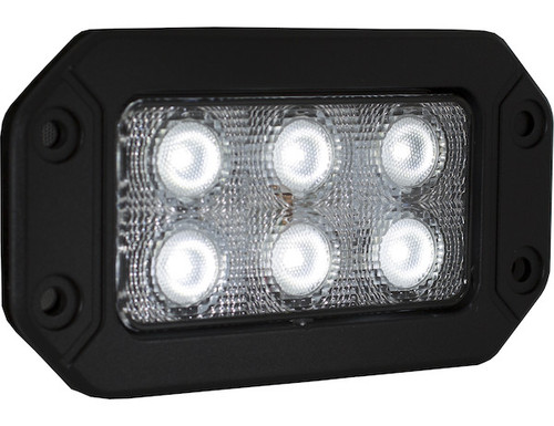 Buyers Products 1492191 Recessed 6.5 Inch Wide Rectangular LED Flood Light