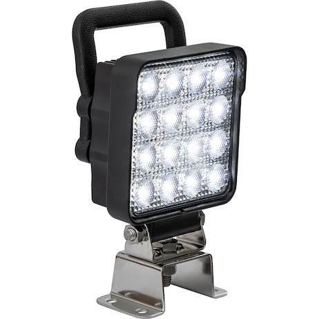 Buyers Products 1492249 4.25 Inch Square LED Flood Light with Handle and Switch