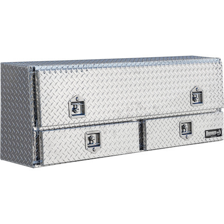 Buyers Products 1705631 Series Diamond Tread Aluminum Pick-Up Truck Contractor With Lower Drawers Topsider Truck Tool Box