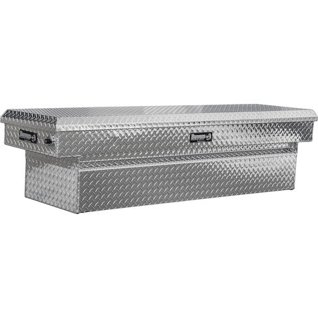 Buyers Products 1709440F 23x20x71 Inch Diamond Tread Aluminum Crossover Truck Box, Keyed Alike For Fleets