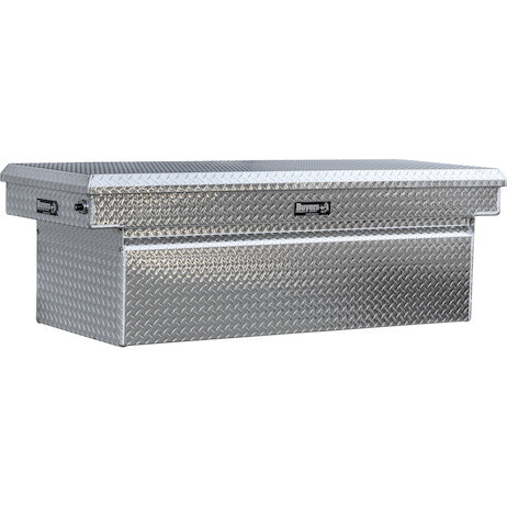 Buyers Products 1709450F 23x27x71 Inch Diamond Tread Aluminum Crossover Truck Box, Keyed Alike For Fleets
