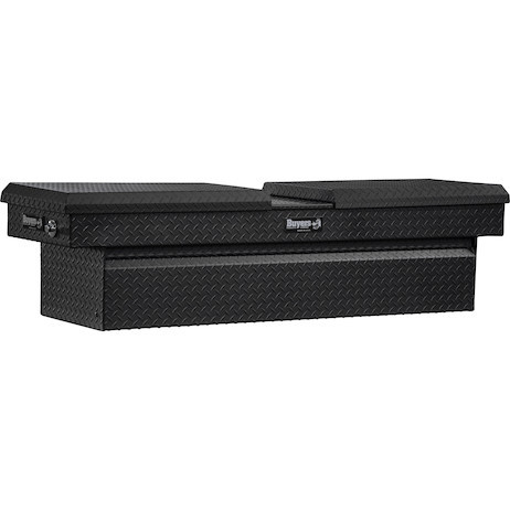 Buyers Products 1722410 Series Textured Matte Black Diamond Tread Aluminum Gull Wing Truck Tool Box