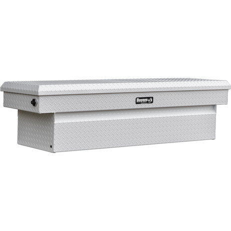 Buyers Products 1749435 18x20x71 Inch Gloss White Diamond Tread Aluminum Crossover Truck Tool Box
