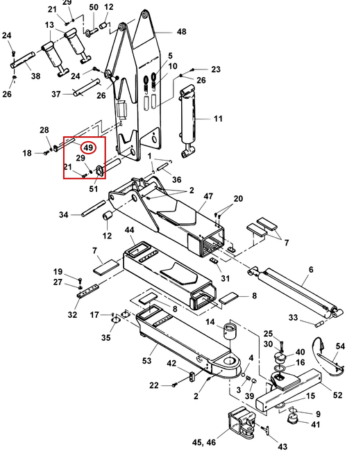 Challenger CH-45 Pin, Fold Cylinder - where it fits