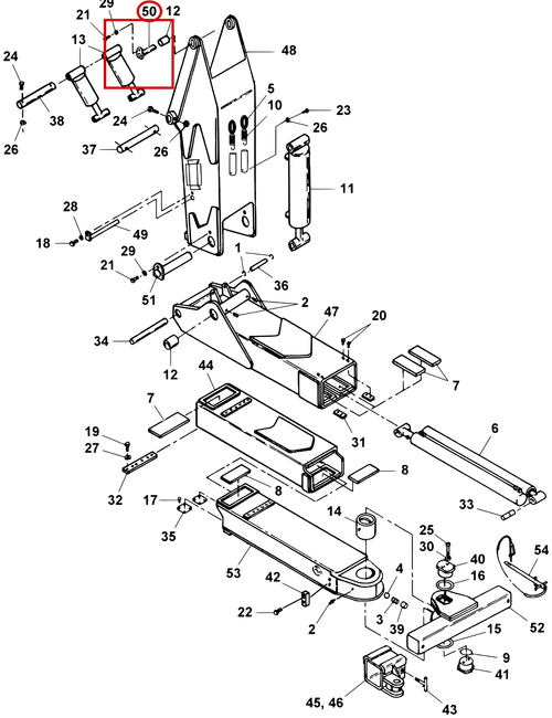 Challenger CH-45 Tower Pivot Pin - where it fits