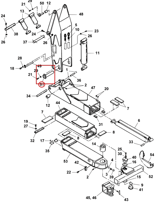 Challenger CH-45 Pin, Underlift Pivot - where it fits