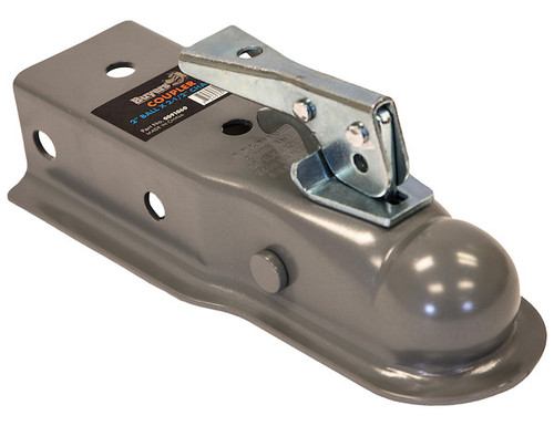 Buyers Products 0091060 Straight Tongue Coupler - 2 Inch Ball, 2-1/2 Inch Channel, 300 Pound Tongue Weight, Primed Steel
