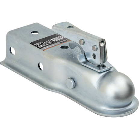 Buyers Products 0091060Z Straight Tongue Coupler - 2 Inch Ball, 2-1/2 Inch Channel, 300 Pound Tongue Weight, Zinc Plated