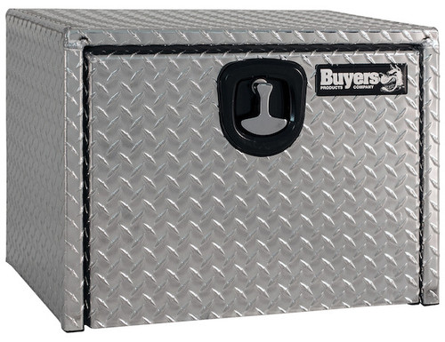 Buyers Products 1735100 Series Diamond Tread Aluminum Underbody Truck Tool Box with 3-Pt. Latch
