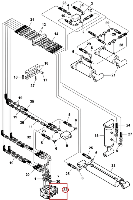 Challenger CH-45 Control Valve, VDP11DDC10 - where it fits
