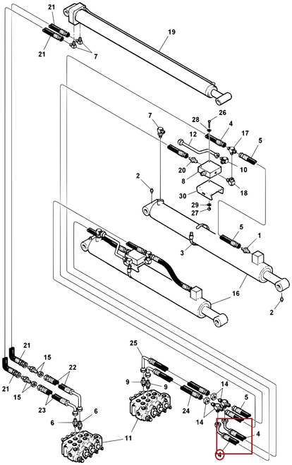 Challenger CH-45 Hose Assembly, 46" - where it fits