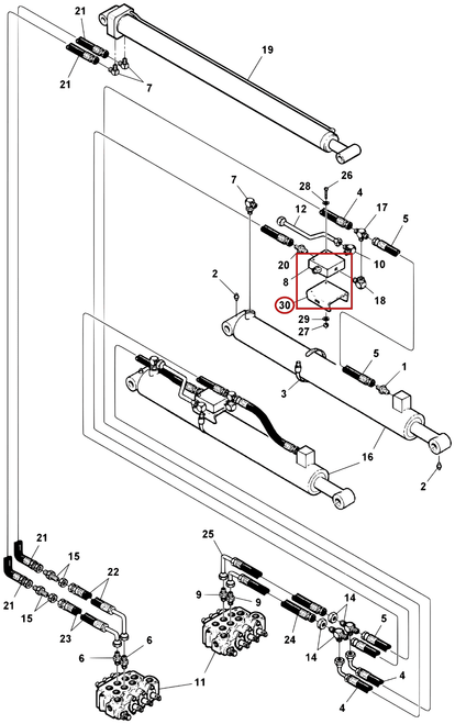 Challenger CH-45 Mounting Bracket, Check Valve - where it fits