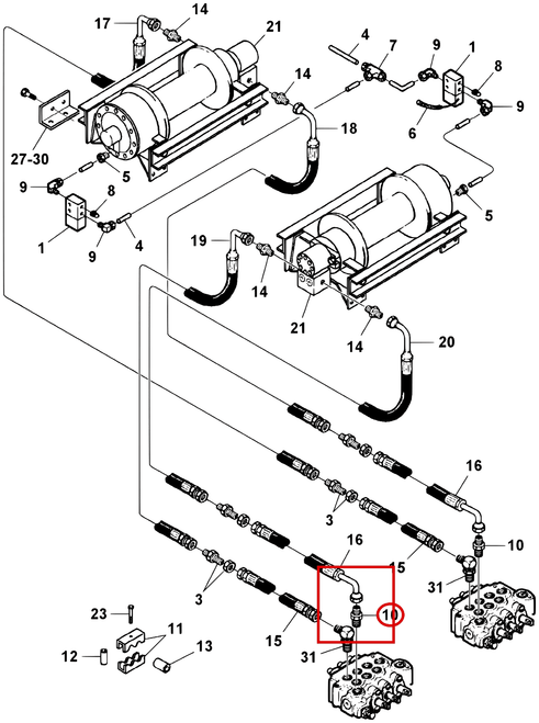 Challenger CH-45 Connector, 10MJ-10MB - where it fits