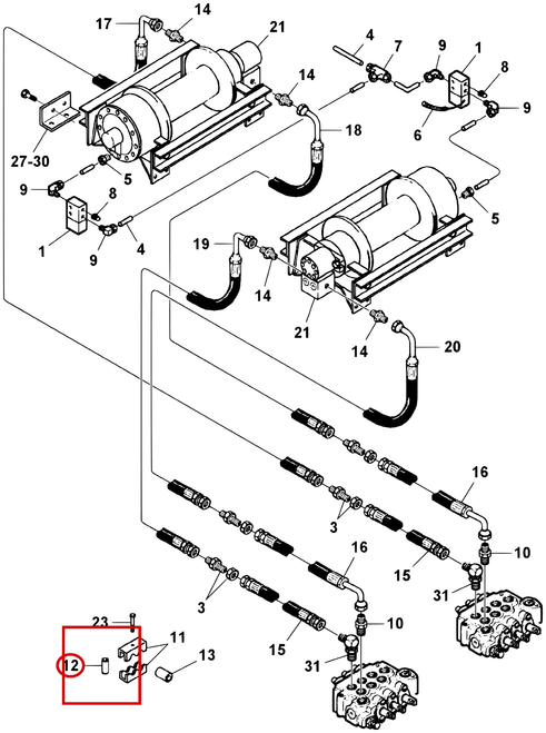 Challenger CH-45 Stacking Nut, Socket HD 0302836 - where it fits