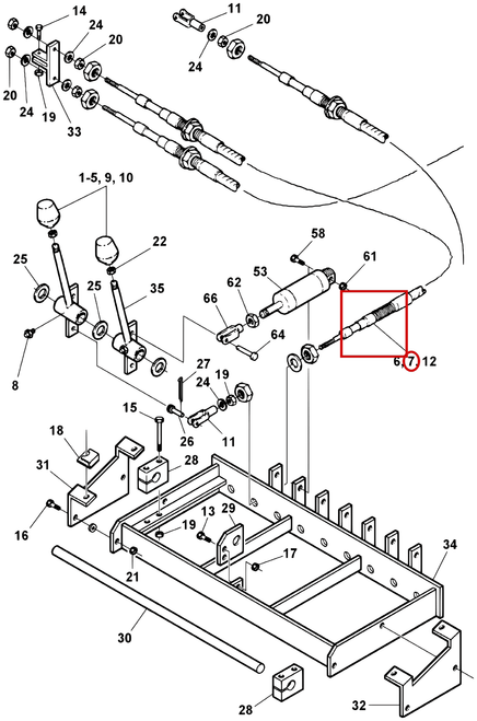Challenger CH-45 Control Cable, 104" - where it fits