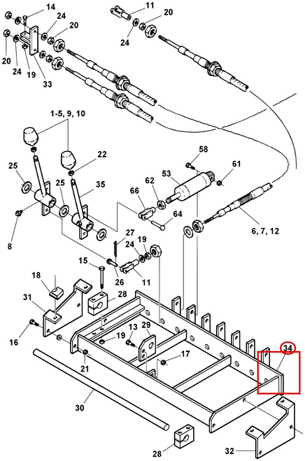 Challenger CH-45 Control Frame Weldment - where it fits
