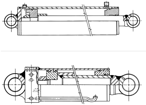 Challenger CH-45 Seal Kit, Boom Elevation Cylinder - diagram