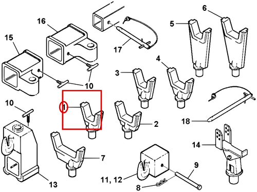 Challenger CH-45 Fork, Short (3" Opening) - where it fits
