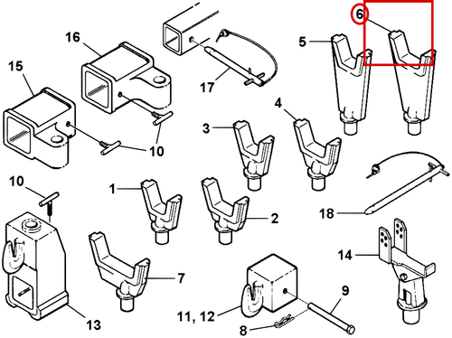 Challenger CH-45 Fork, Long (4-1/2" Opening) - where it fits