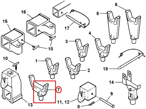 Challenger CH-45 Fork, Offset Rear Axle (6" Opening) - where it fits