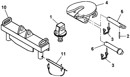 Challenger CH-45 Pintle Hook Kit (Complete) - diagram