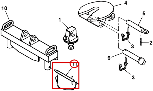 Challenger CH-45 Retaining Pin Assembly - where it fits