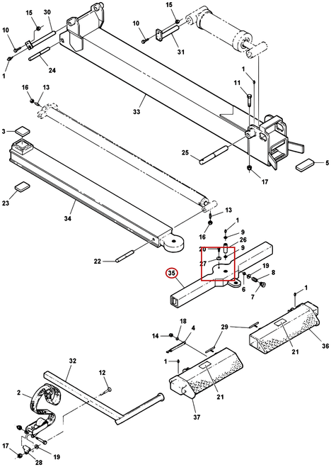 Century Series 10 Gen 1 Inner Crosstube Weldment - where it fits